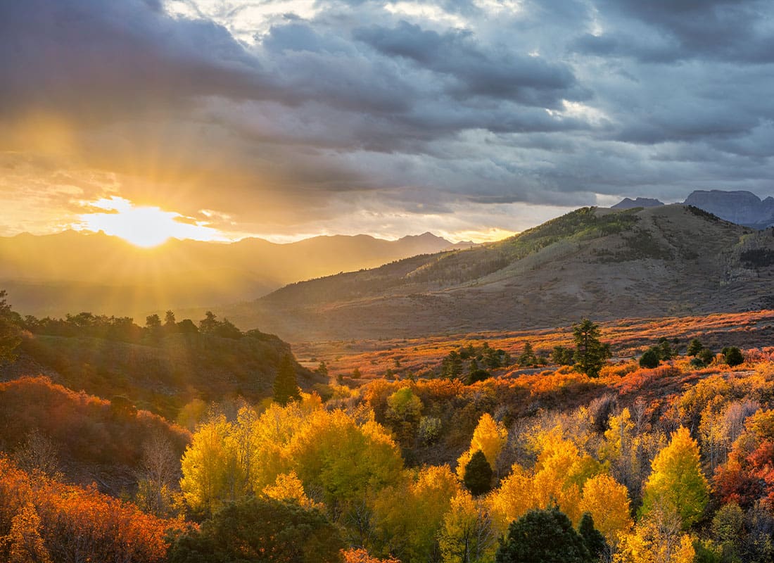 About Our Agency - Dallas Divide Near Ridgway Colorado During an Autumn Sunrise